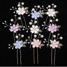 Νυφική Κουάφ Φουρκέτα με Πέρλα και Στρας