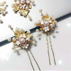 Νυφική Κουάφ Φουρκέτα με Πέρλα 