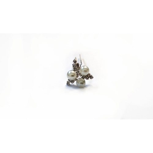  Κρυστάλλινη Φουρκέτα Τρίγωνο με Πέρλες / Φουρκέτες