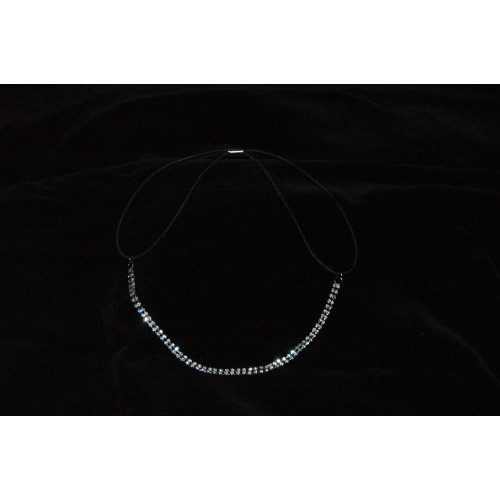 Στεφανάκι Τιάρα με λάστιχο και στρας