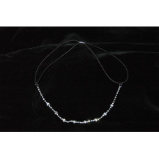 Στεφανάκι Τιάρα με λάστιχο και στρας