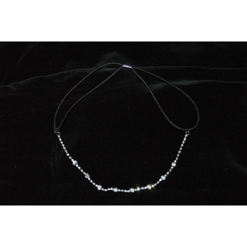 Στεφανάκι Τιάρα με λάστιχο και στρας