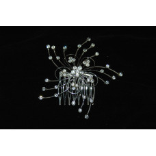 Νυφική Κουάφ - Κρυστάλλινο Χτενάκι Strass Λουλούδι